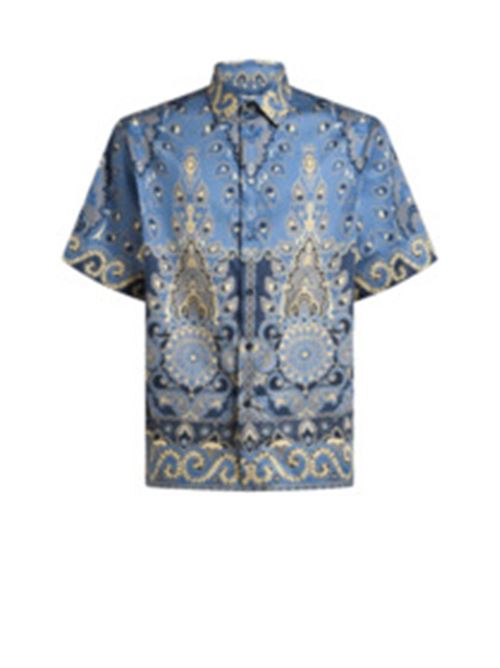 camicia uomo azzurro fantasia cotone ETRO | MRIC001199SP5A5X0883